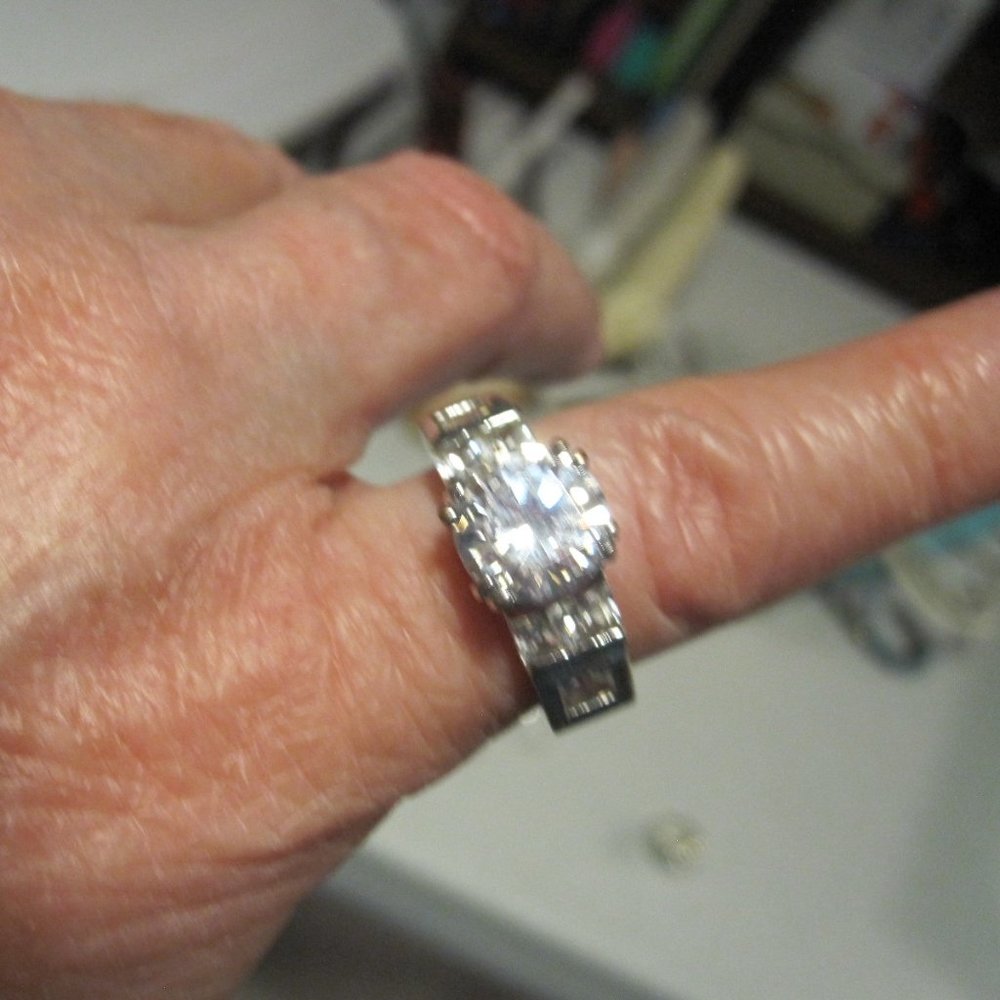 Faux Diamond Ring